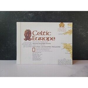 Celtic Europe National Geographic Magazine Map May 1977